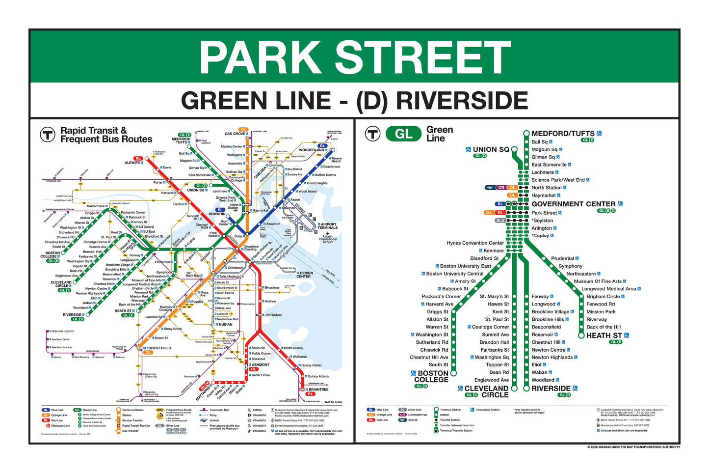 Boston MBTA Green Line Station Panel Prints