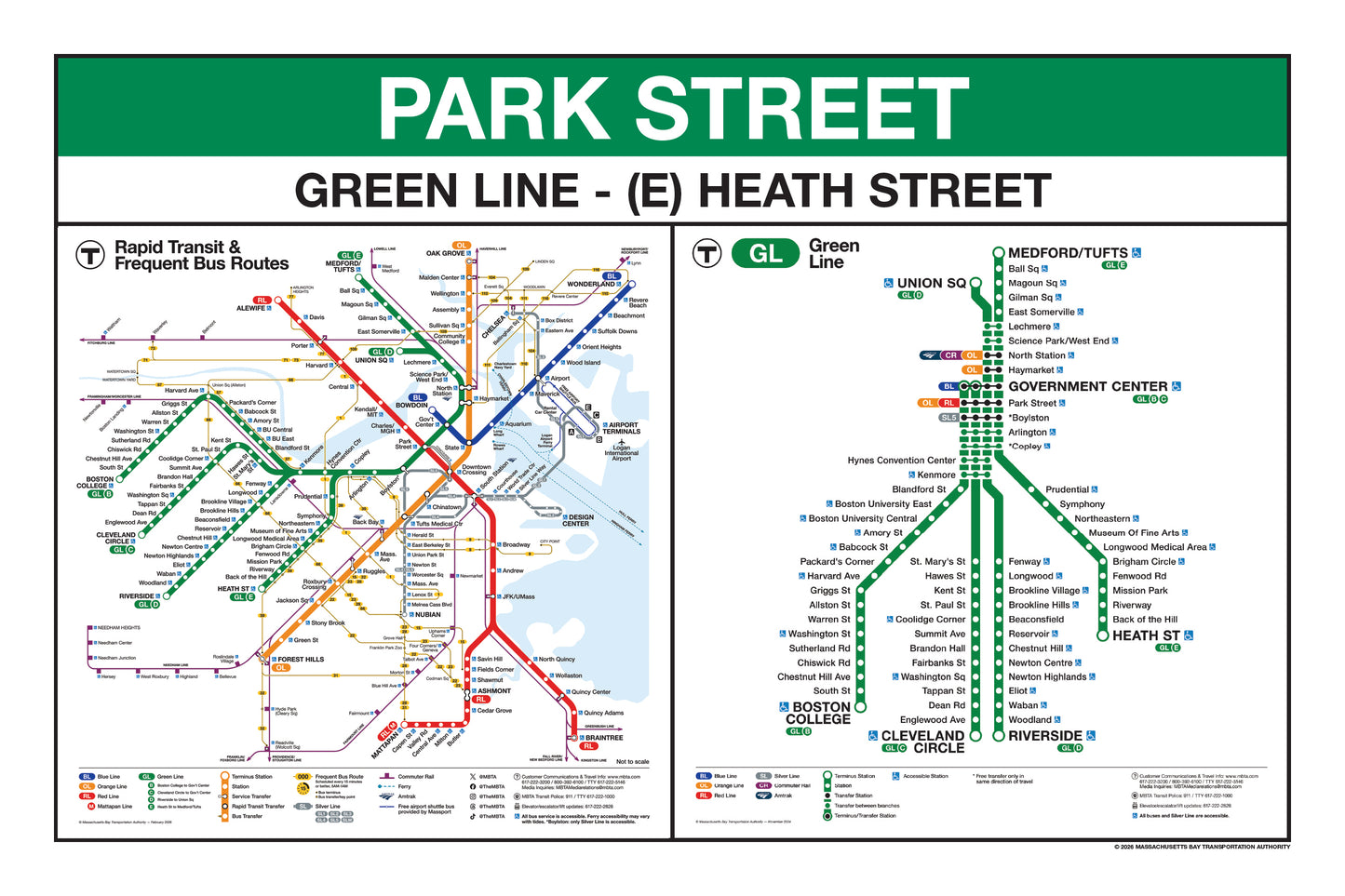 Boston MBTA Green Line Station Panel Prints