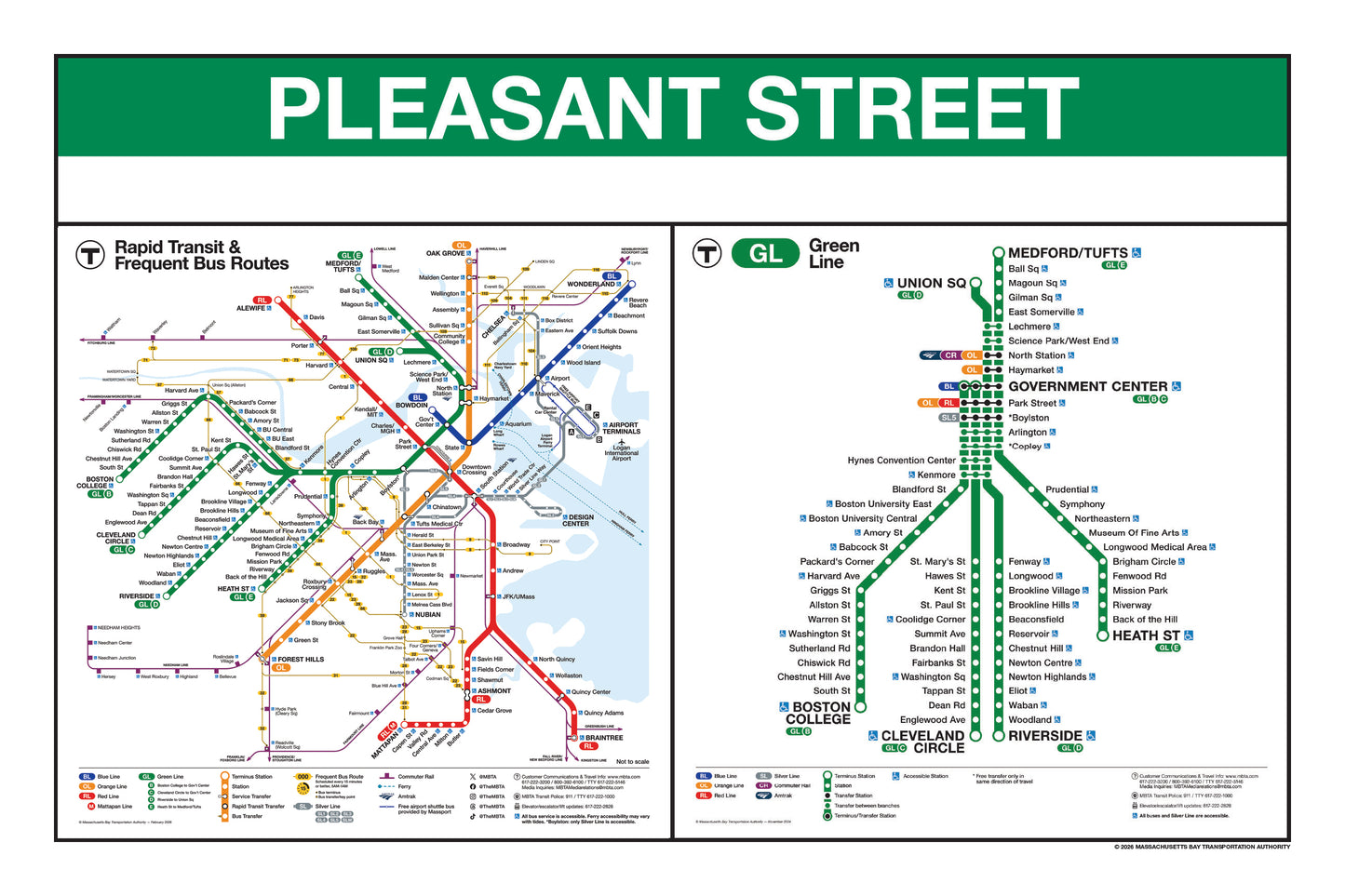 Boston MBTA Green Line Station Panel Prints