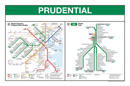 Boston MBTA Green Line Station Panel Prints (I-Z)