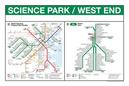 Boston MBTA Green Line Station Panel Prints (I-Z)