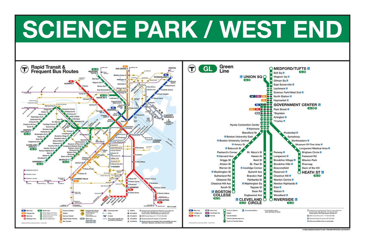 Boston MBTA Green Line Station Panel Prints