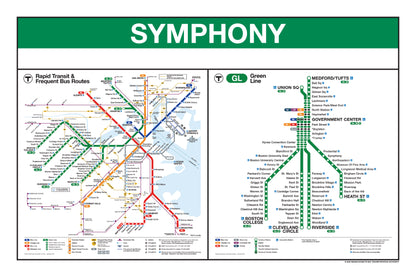 Boston MBTA Green Line Station Panel Prints (I-Z)