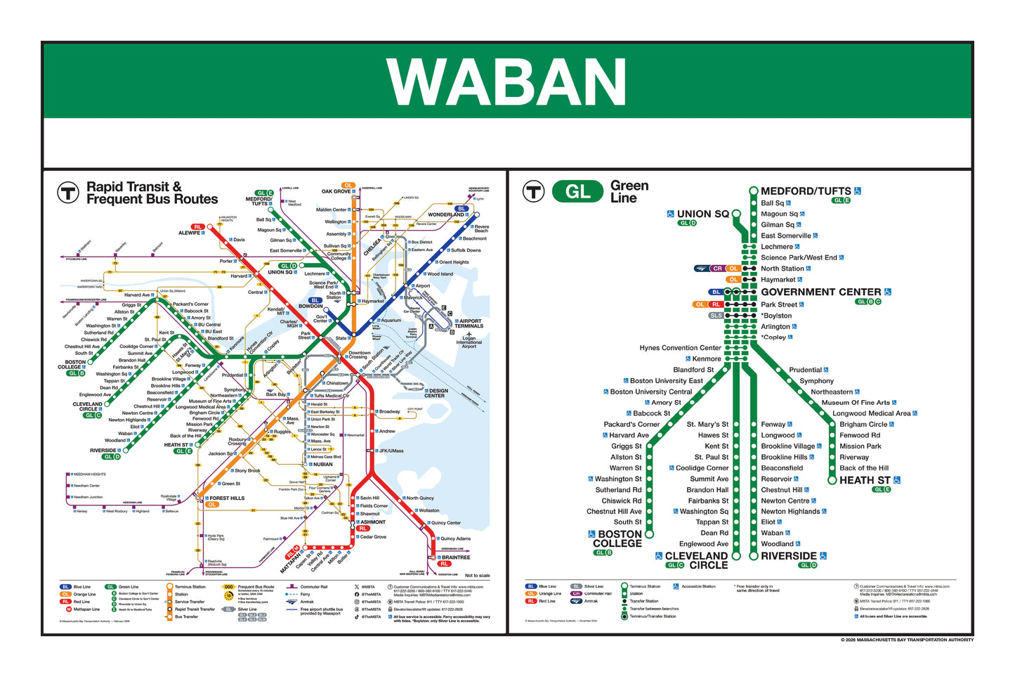 Boston MBTA Green Line Station Panel Prints