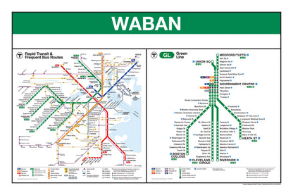 Boston MBTA Green Line Station Panel Prints