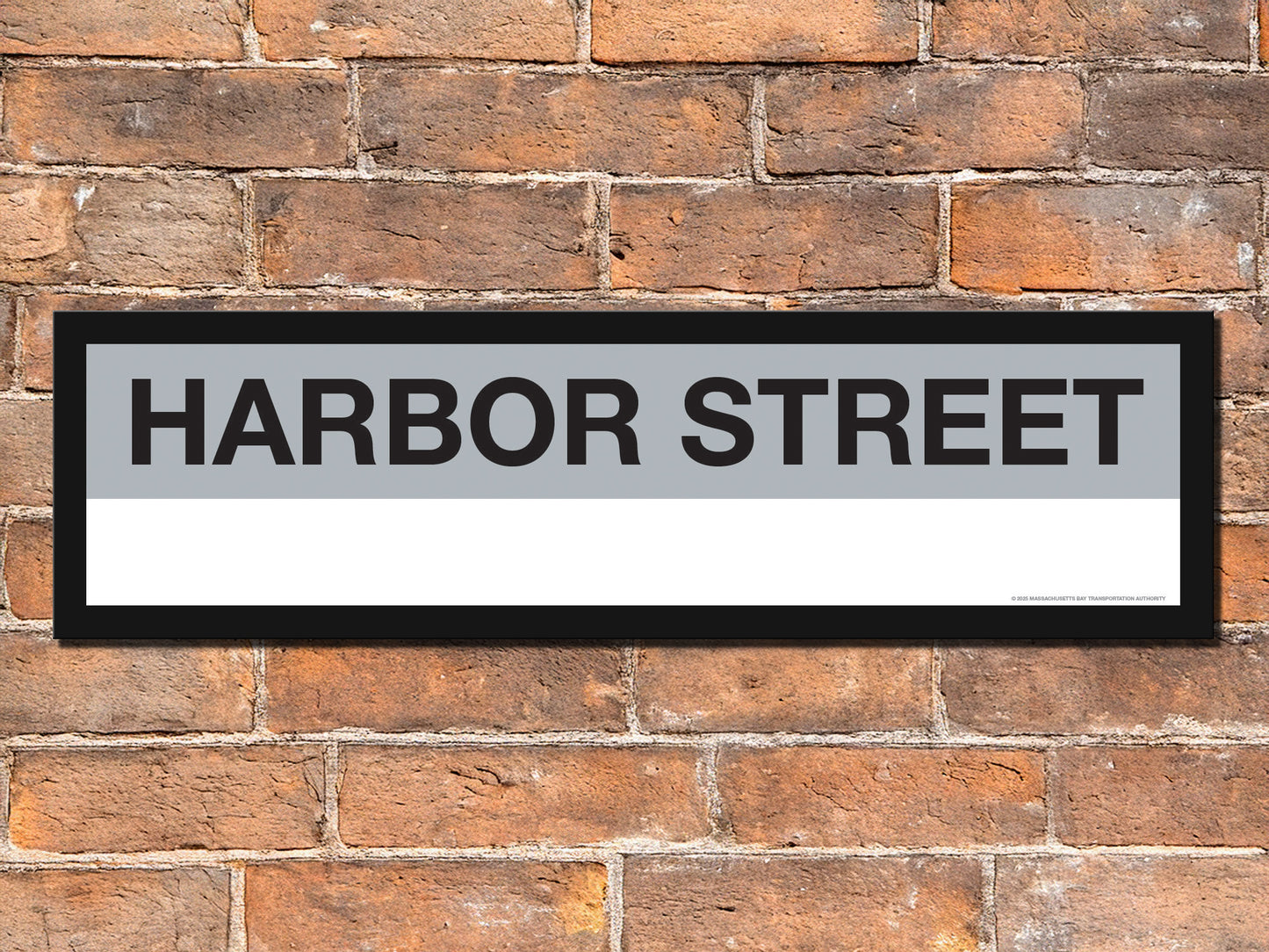 Boston MBTA SILVER LINE Framed Replica Station Signs