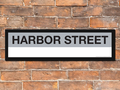 Boston MBTA SILVER LINE Framed Replica Station Signs