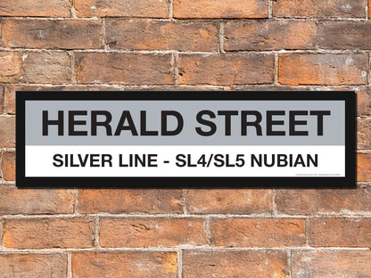 Boston MBTA SILVER LINE Framed Replica Station Signs