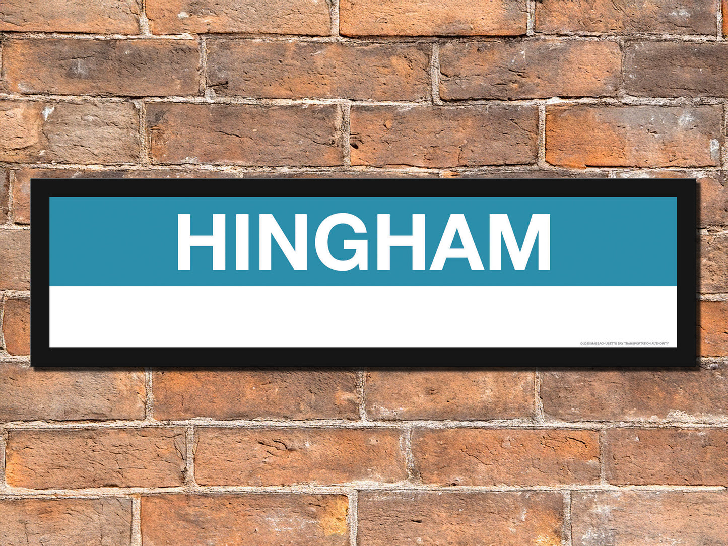 Boston MBTA FERRY Framed Replica Station Signs