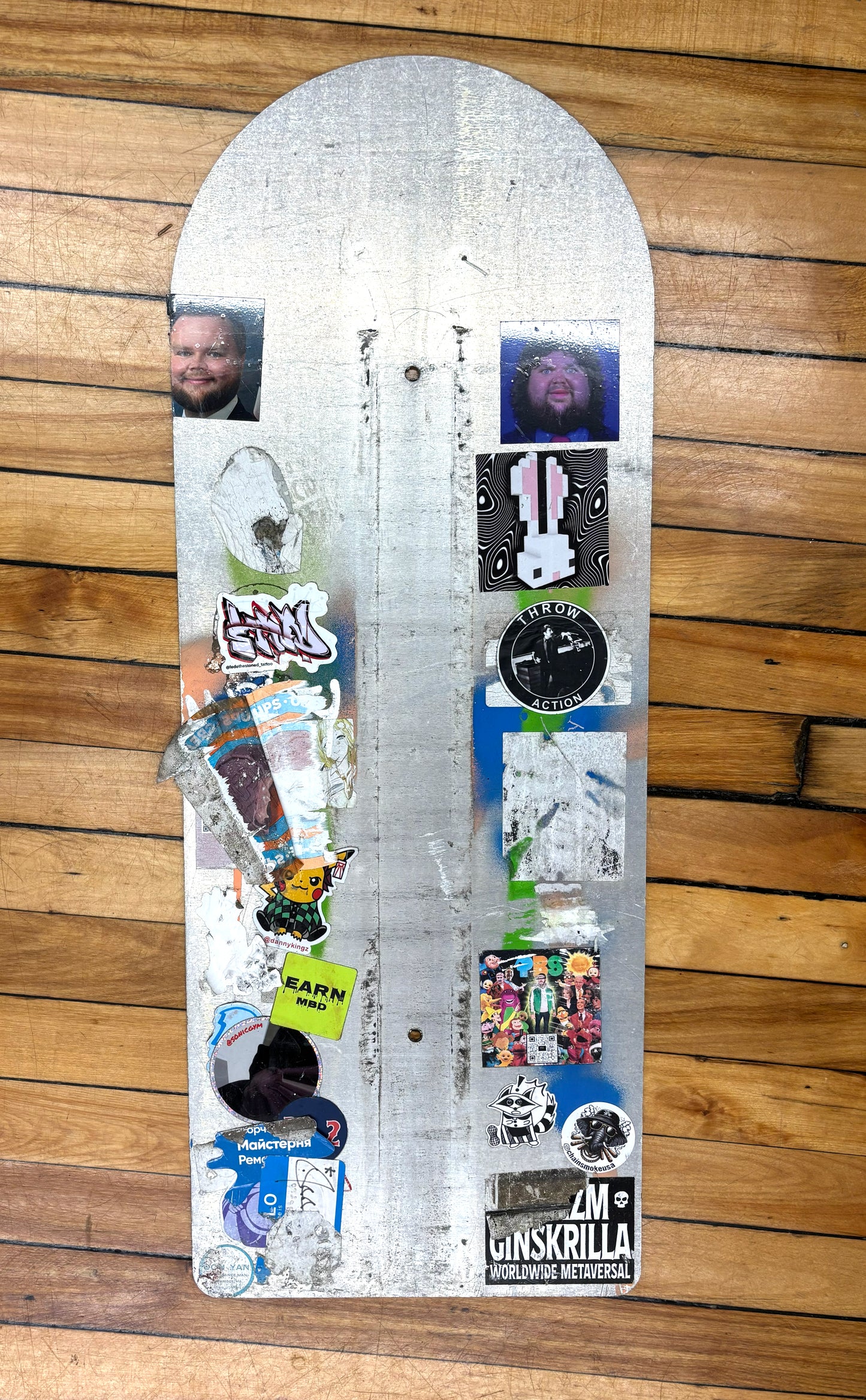 Decommissioned MBTA Bus Stop Sign: 1 Nubian (00069)