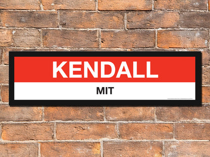 Boston MBTA RED LINE Framed Replica Station Signs