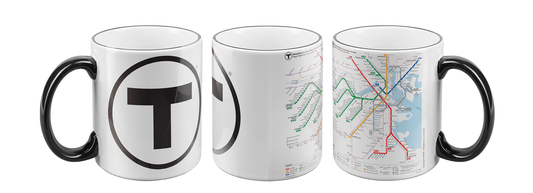 Boston MBTA Logo with Map Mug 2026