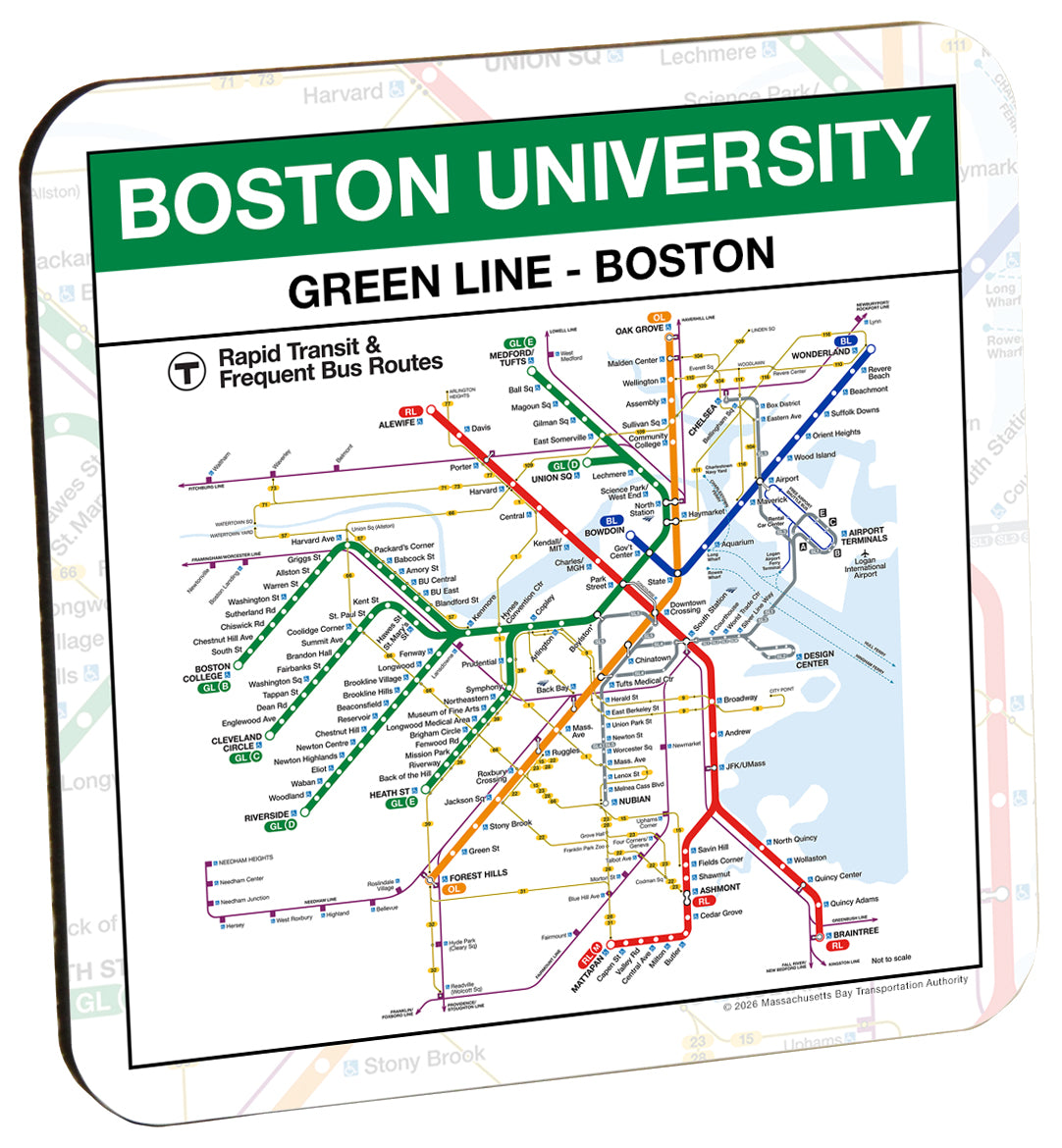 Boston MBTA Boston University Green Line Coaster