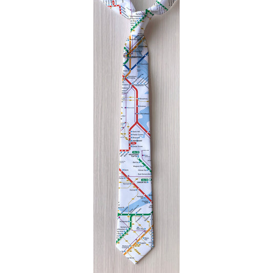Boston MBTA Map Tie