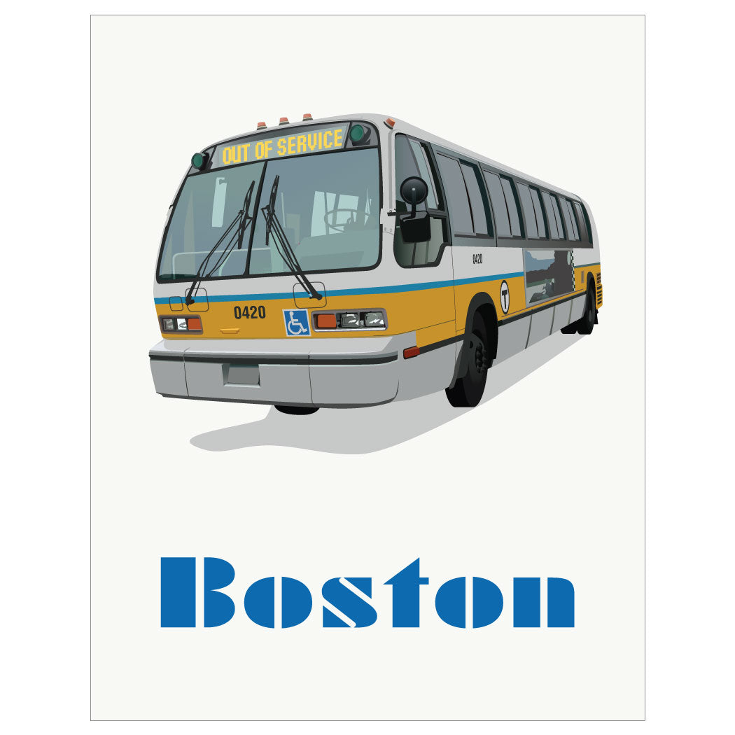 Boston MBTA RTS Bus Magnet