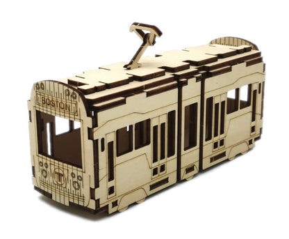Boston MBTA Green Line Trolley 3D Wood Puzzle