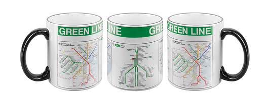 Boston MBTA Green Line Ceramic Mug