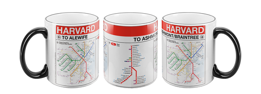 Boston MBTA HARVARD Red Line Station Mug