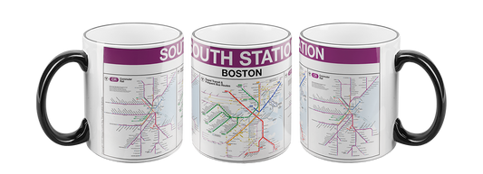 Boston MBTA SOUTH STATION Commuter Rail Mug