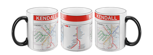 Boston MBTA KENDALL MIT Red Line Station Mug