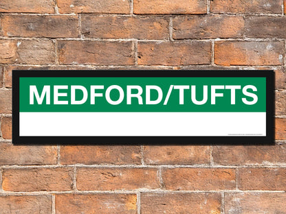 Boston MBTA GREEN LINE Framed Replica Station Signs