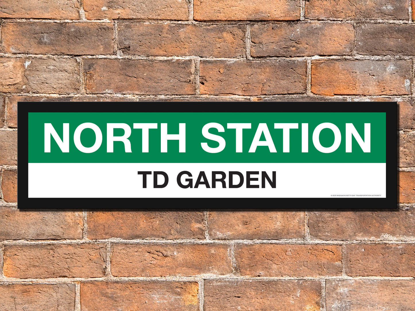 Boston MBTA GREEN LINE Framed Replica Station Signs