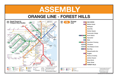 Boston MBTA Orange Line Station Panel Prints