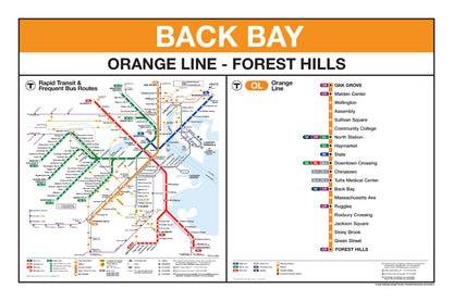 Boston MBTA Orange Line Station Panel Prints