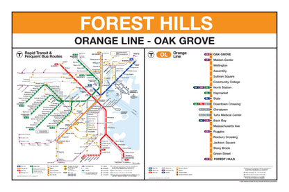 Boston MBTA Orange Line Station Panel Prints