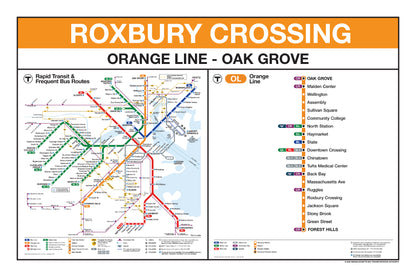 Boston MBTA Orange Line Station Panel Prints