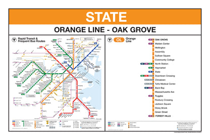 Boston MBTA Orange Line Station Panel Prints