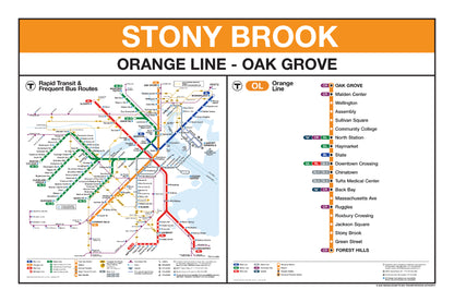 Boston MBTA Orange Line Station Panel Prints