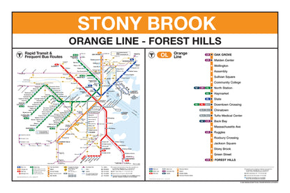 Boston MBTA Orange Line Station Panel Prints