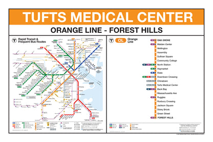 Boston MBTA Orange Line Station Panel Prints