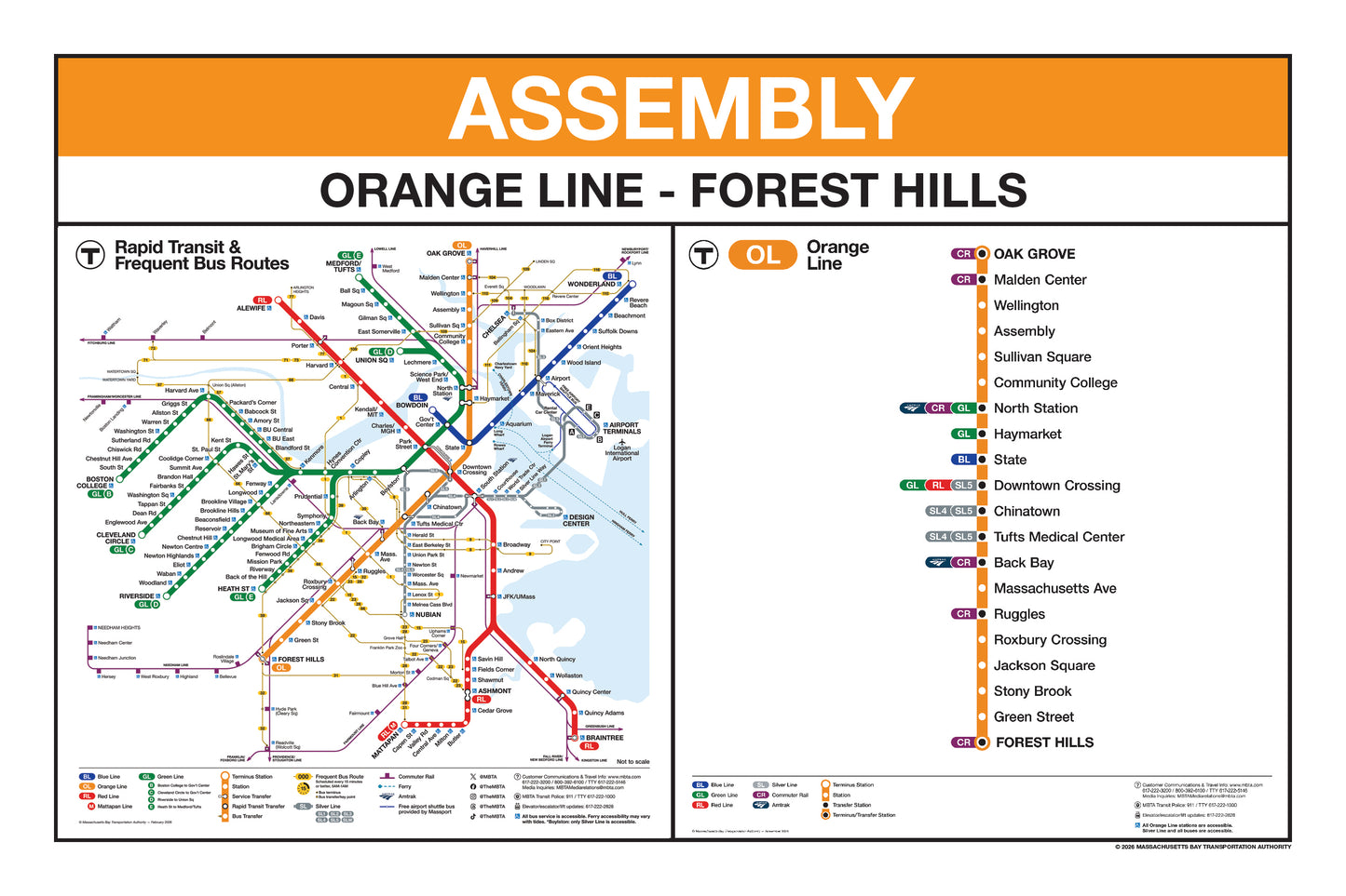 Boston MBTA Orange Line Station Panel Prints