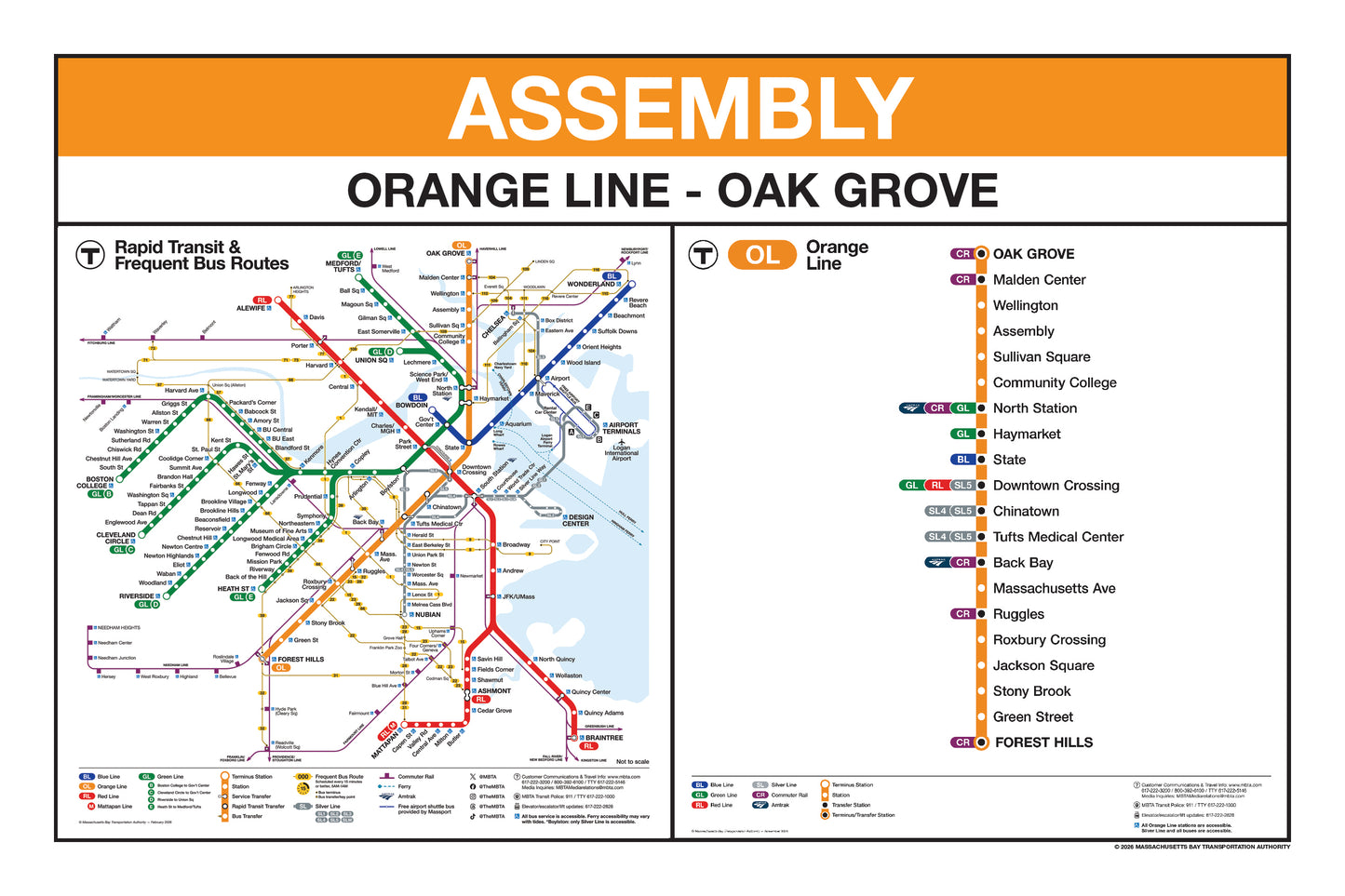 Boston MBTA Orange Line Station Panel Prints