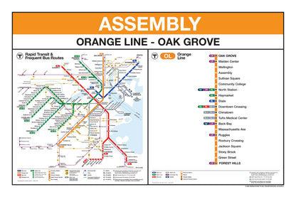 Boston MBTA Orange Line Station Panel Prints