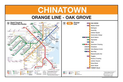 Boston MBTA Orange Line Station Panel Prints
