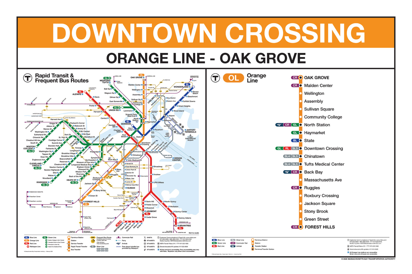 Boston MBTA Orange Line Station Panel Prints