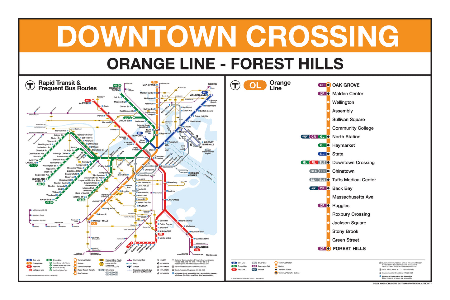 Boston MBTA Orange Line Station Panel Prints