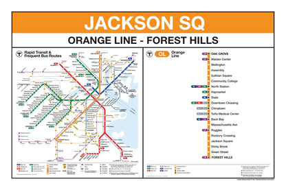 Boston MBTA Orange Line Station Panel Prints