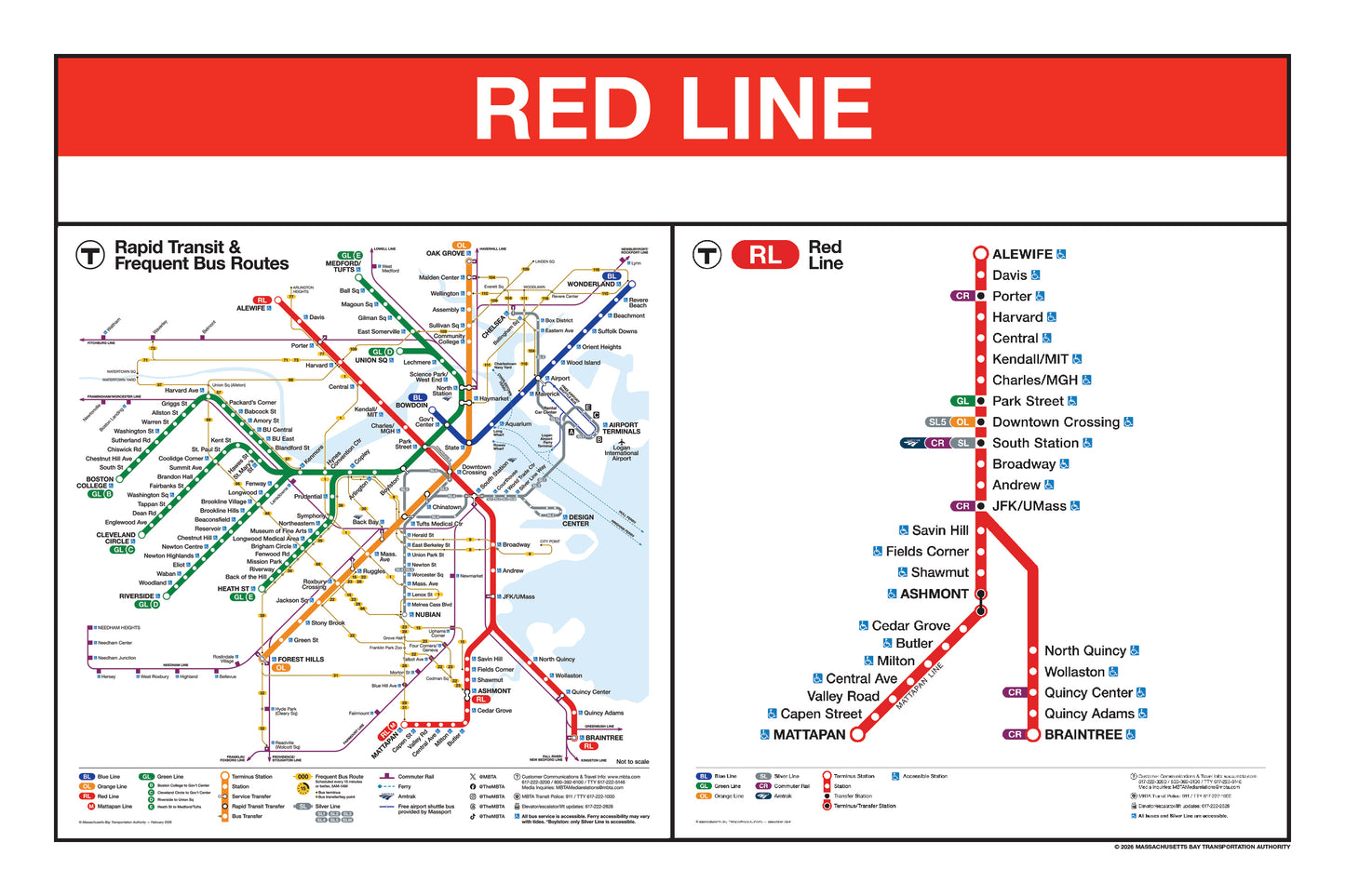 Boston MBTA Red Line Station Panel Prints