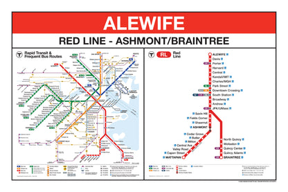 Boston MBTA Red Line Station Panel Prints