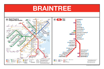Boston MBTA Red Line Station Panel Prints