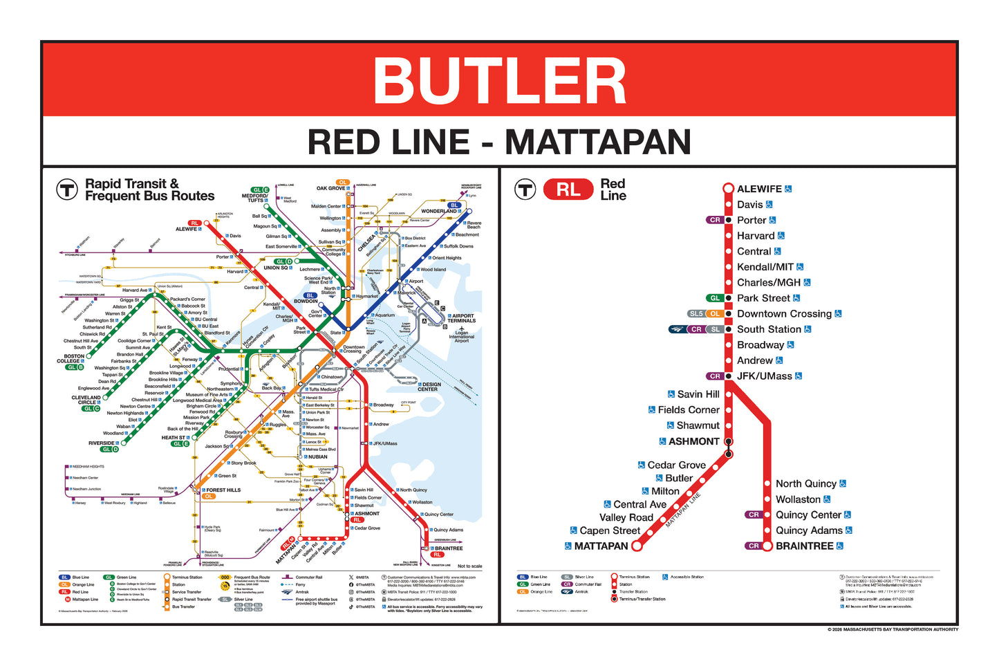 Boston MBTA Red Line Station Panel Prints