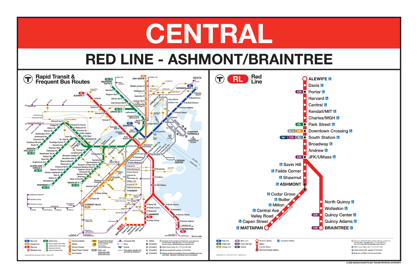 Boston MBTA Red Line Station Panel Prints