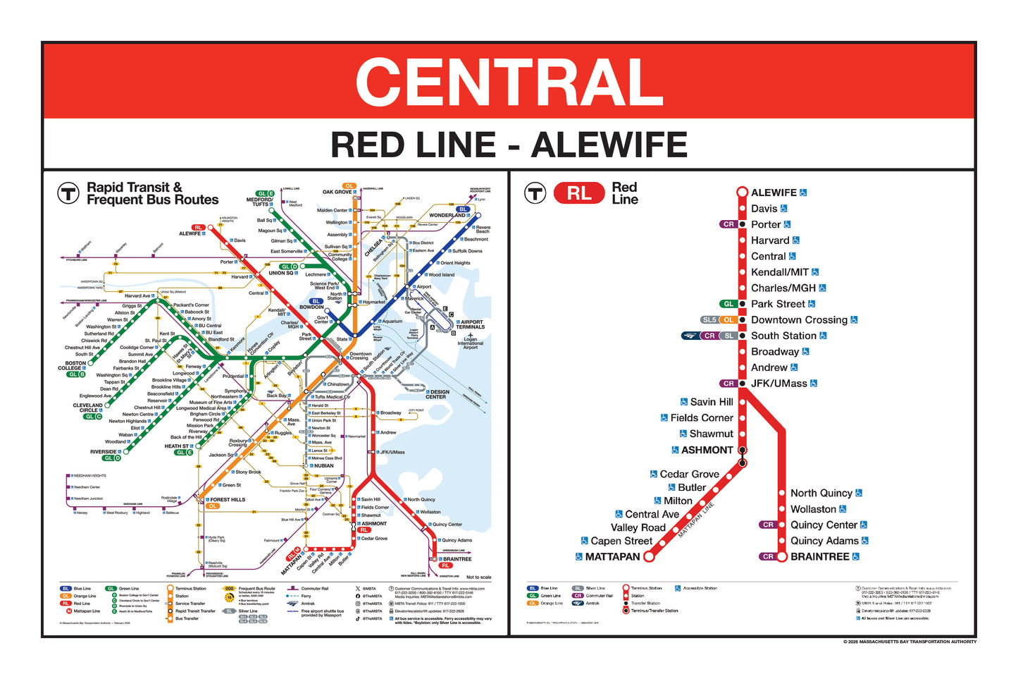 Boston MBTA Red Line Station Panel Prints