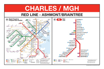 Boston MBTA Red Line Station Panel Prints