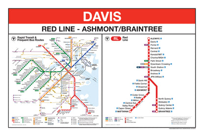 Boston MBTA Red Line Station Panel Prints