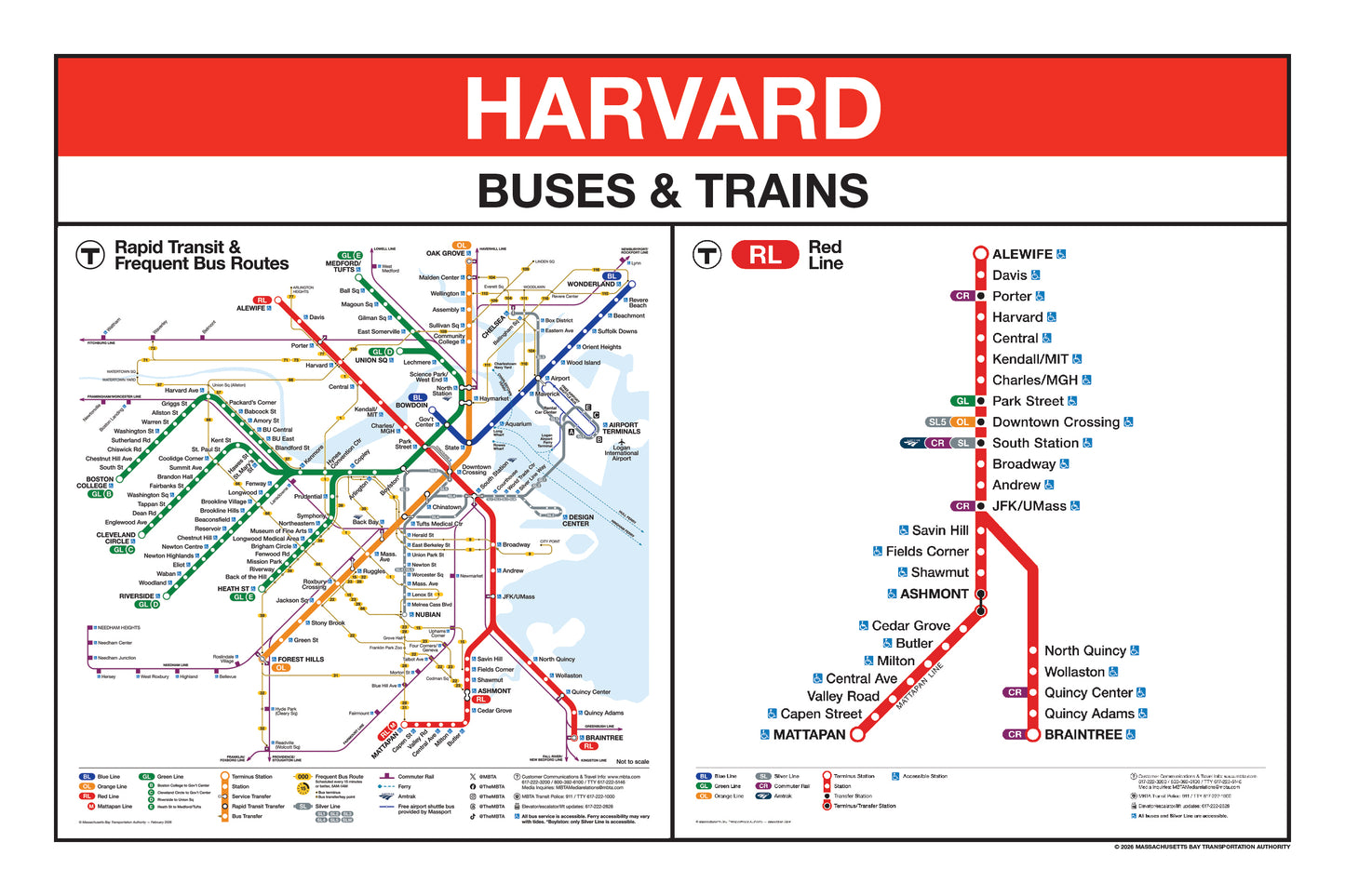 Boston MBTA Red Line Station Panel Prints